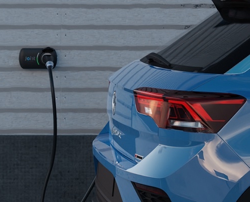 EVC38 is a smart home EV charger.