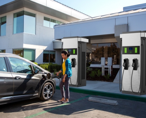 The EVD100 can charge two EVs at the same time, providing users with a fast charging solution.