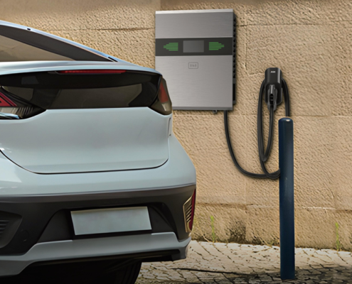 The JNT EVD100 is a 30KW DC EV Charger