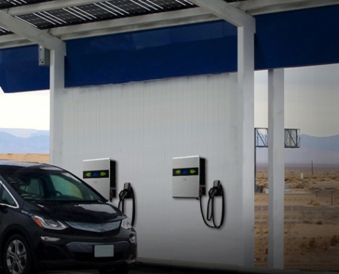 The EVD100 30 kw is a DC EV charger