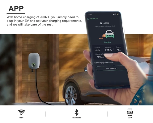 The Joint EVC12 commercial AC charger can be connected by users using OCPP1.6j.