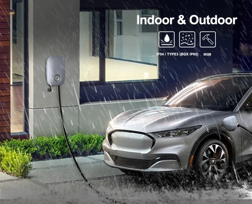 Joint EVC12 NA AC EV charger can be installed indoors and outdoors