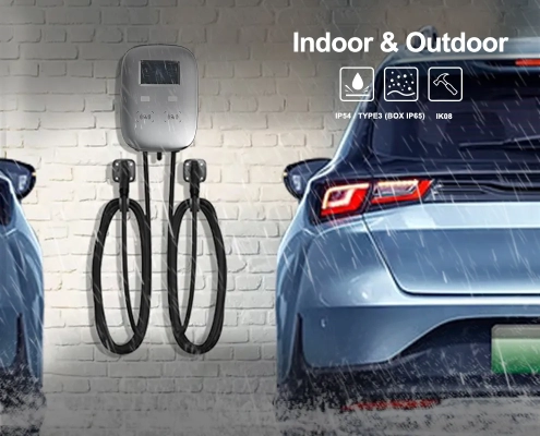 Joint EVD1 NA AC charger can be installed indoors and outdoors