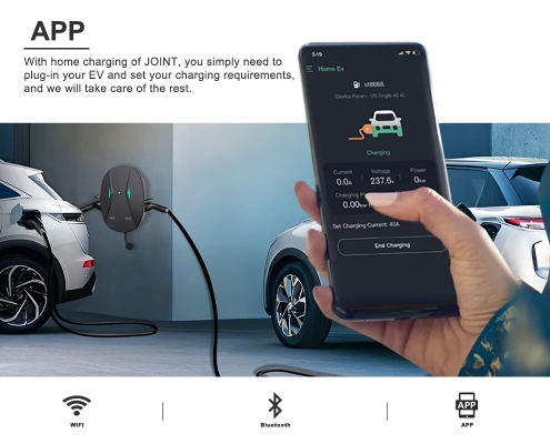 Users can connect the Joint EVCD2 AC charger by smart APP