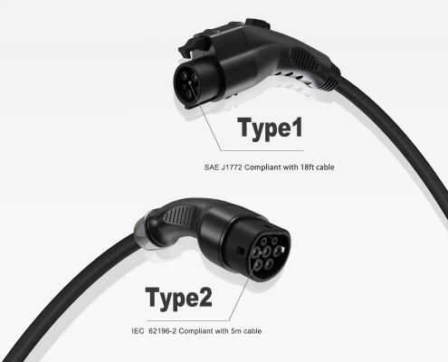 The Joint EVC27 residential EV charger with a Type 2 charging plug