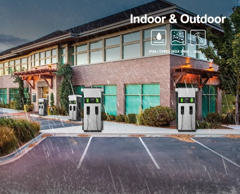 The Joint EVD100 180 kW DC charger can be installed indoors and outdoors