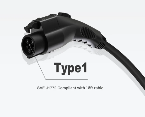 The Joint EVD400 DC charger with Type 1 charging plug