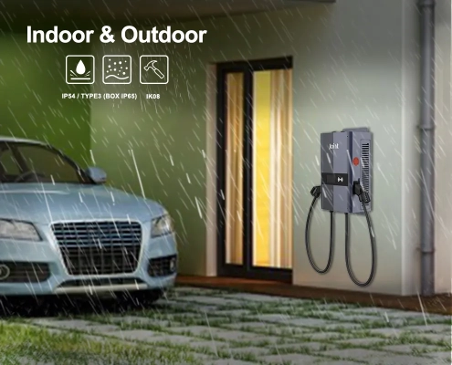 Joint EVD400 DC charger can be installed indoors and outdoors