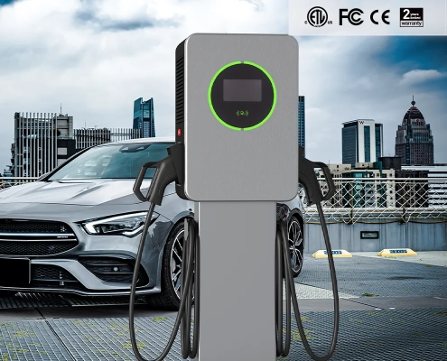 The EVD001 is a dual port DC fast EV charger