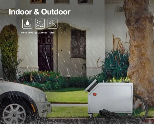 Joint EVD300 mobile EV charger can be installed indoors and outdoors