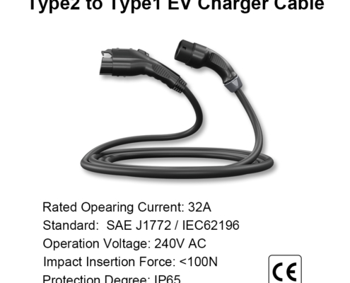Type2 to Type1 EV Charger Cable by Joint